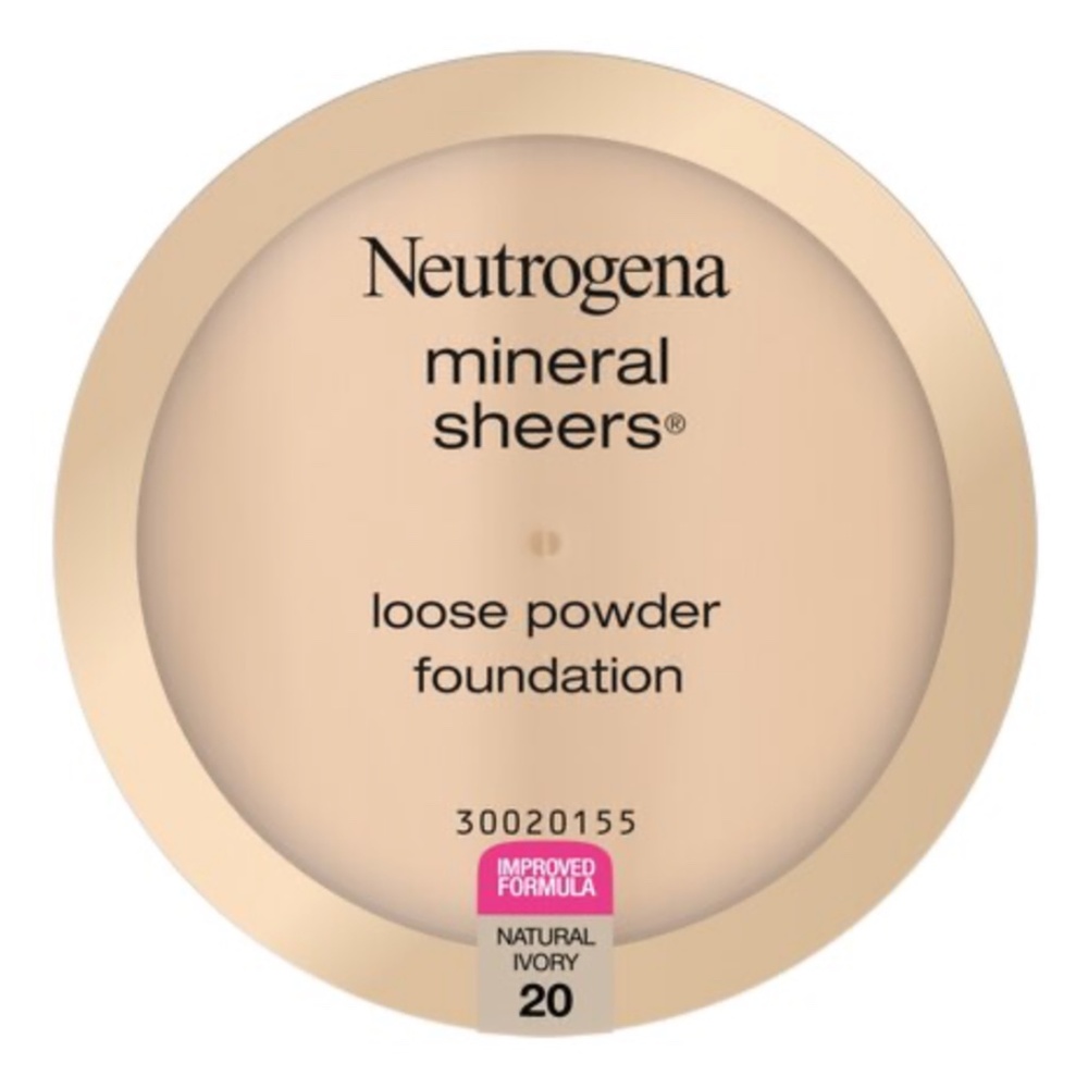 Neutrogena Mineral Sheers Loose Powder Foundation in Natural Ivory 20 NEW .19 oz